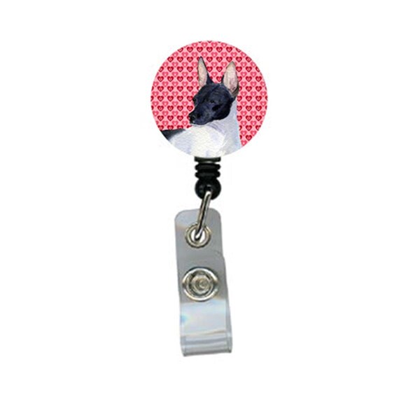 Carolines Treasures Rat Terrier Retractable Badge Reel or ID Holder with Clip - SS4480BR