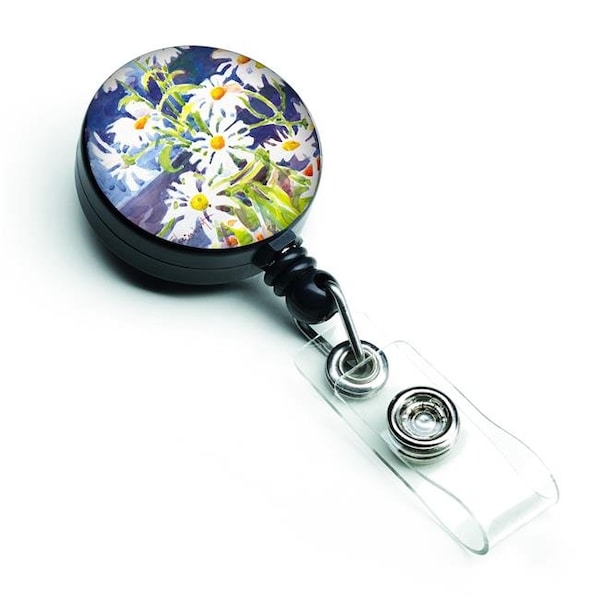 Carolines Treasures Carolines Treasures 6003BR Flowers Daisy Retractable Badge Reel - 6003BR