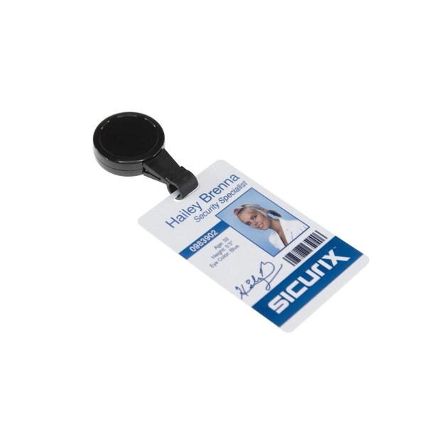 Pen2Paper No Twist BC Slot Hook Badge Reel - Black - PE3345349