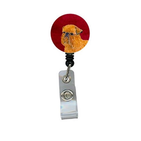 Teacher&Aposs Aid Brussels Griffon Retractable Badge Reel or ID Holder with Clip - TE2894124