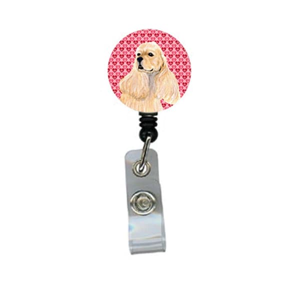 Carolines Treasures Cocker Spaniel Retractable Badge Reel Or Id Holder With Clip - SS4522BR
