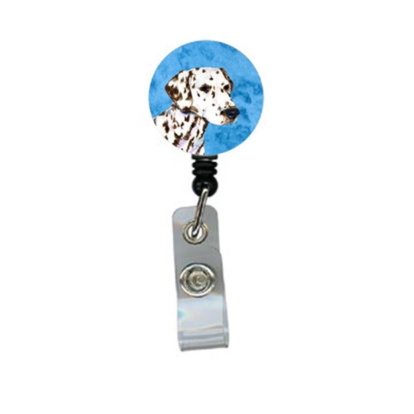 Carolines Treasures Dalmatian Retractable Badge Reel Or Id Holder With Clip - SS4745-BU-BR