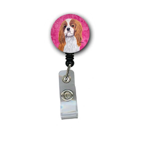 Carolines Treasures Cavalier Spaniel Retractable Badge Reel Or Id Holder With Clip - SC9118PK-BR