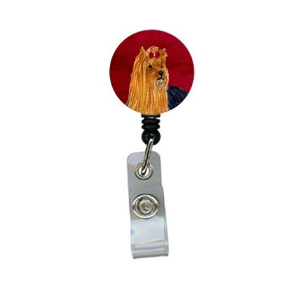 Carolines Treasures Yorkie Retractable Badge Reel or ID Holder with Clip - SS6041BR
