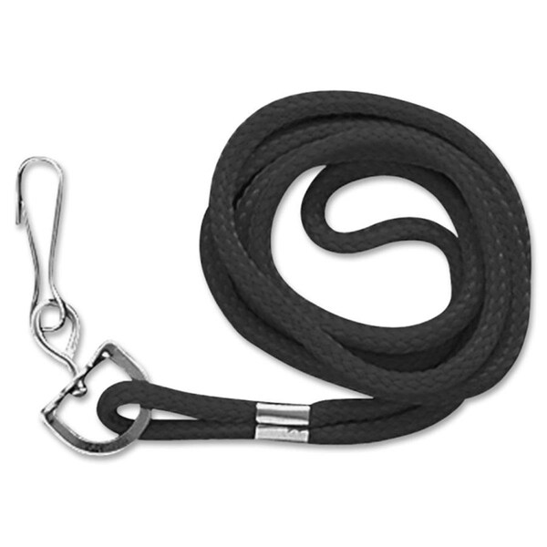 Pen2Paper Standard Cord Lanyards, Nylon - Black - PE521517