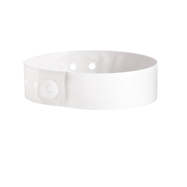 Nevs Wristband - Vinyl - Solid 3/4" x 10-3/16" Frosty Clear - WB-0039