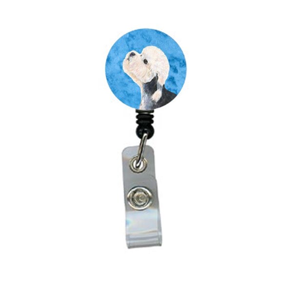 Carolines Treasures Dandie Dinmont Terrier Retractable Badge Reel Or Id Holder With Clip - SS4779-BU-BR