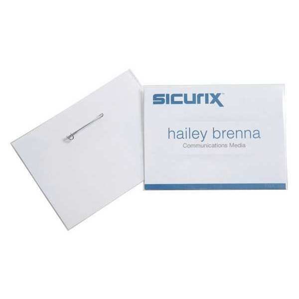Sicurix ID Badge Holder Kit, Color Clear, PK100 - BAU 67670