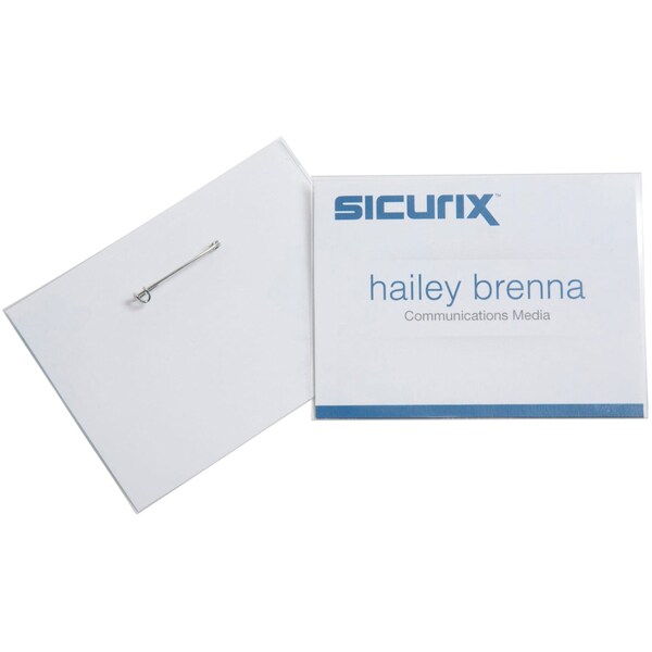 Sicurix ID Badge Holder Kit, Color Clear, PK100 - BAU 67670