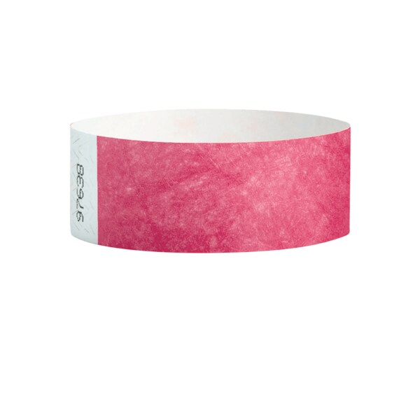 Nevs Wristband - Tyvek - Adult Blank 1" x 10" Pink - WB-0006