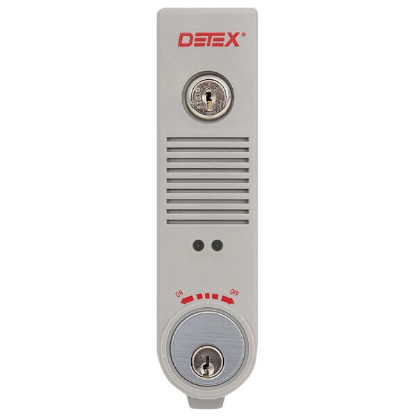 Detex Stand Alone Surface Mount Alarm, Exit Alarm, Gray, No 11 Key - EAX-500 GRAY W/#11 KEY