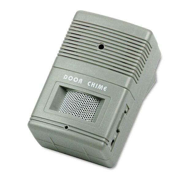 Tatco Visitor Arrival/Departure Chime, Battery Operated, 2.75 x 2 x 4.25, Gray - 15300