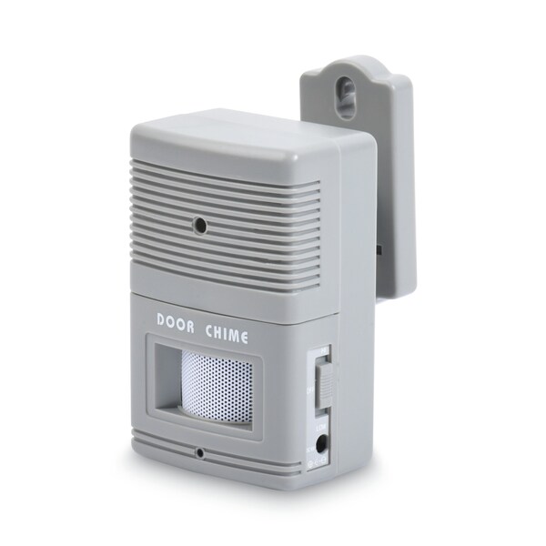 Tatco Visitor Arrival/Departure Chime, Battery Operated, 2.75 x 2 x 4.25, Gray - 15300