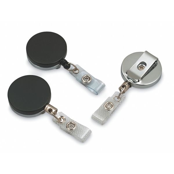 Baw Plastics Retractable ID Badge Holder w/Belt Clip - 2120-3305