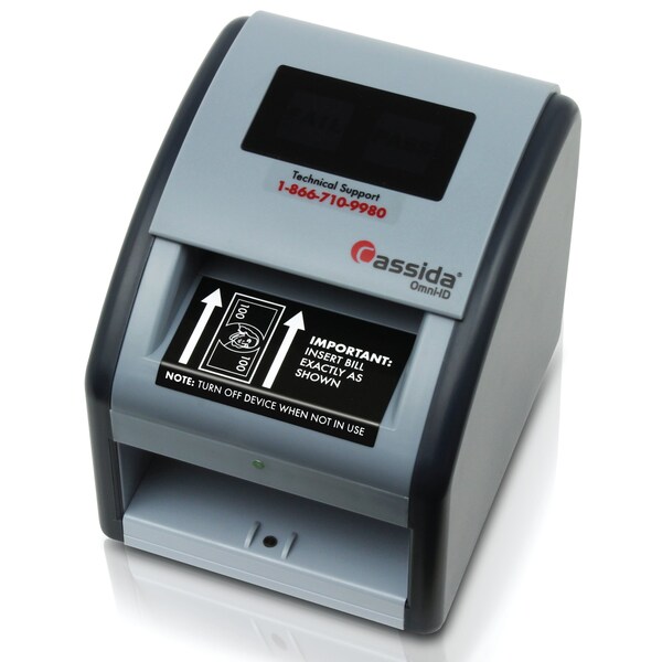 Cassida Counterfeit Detector with the Ability to Verify the Authenticity of Cash, ID Cards and Credit Cards - OMNI ID