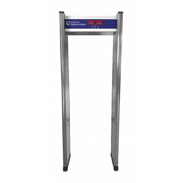 Metal Defender Metal Detector, Walk-Through, Gray, 10 Hz - MD-1