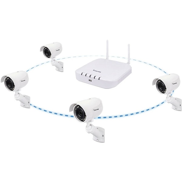 Vivotek 8-Channel 1xHDD Bay One Button Auto Setup WiFi NVR - ND8212W