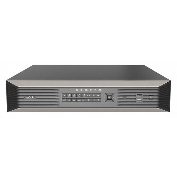 Invid Tech NVR, 24 TB, 32 IP Camera Inputs, 17-13/32"W - VN1A-32X16/24TB