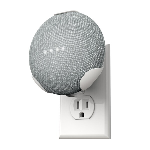360 Electrical PowerClip Outlet Mount for Google Nest Mini Charcoal - 360722-CH-6EFS-C1