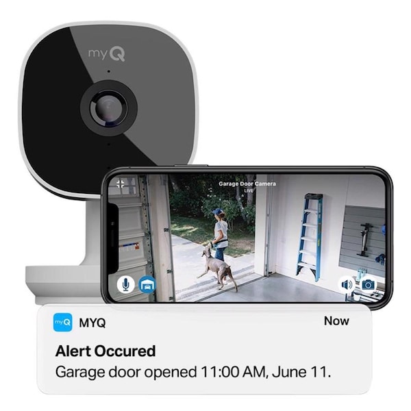 Chamberlain Chamberlain Garage Plug-in Indoor and Outdoor Smart-Enabled Security Camera - MYQ-SGC1WCH
