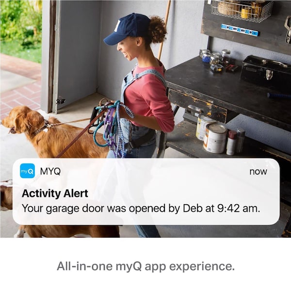 Chamberlain Chamberlain Garage Plug-in Indoor and Outdoor Smart-Enabled Security Camera - MYQ-SGC1WCH