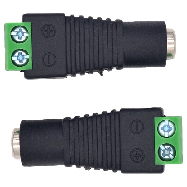 Triplett Female DC Plug to Terminal Block, PK10 - TBFB-10PK