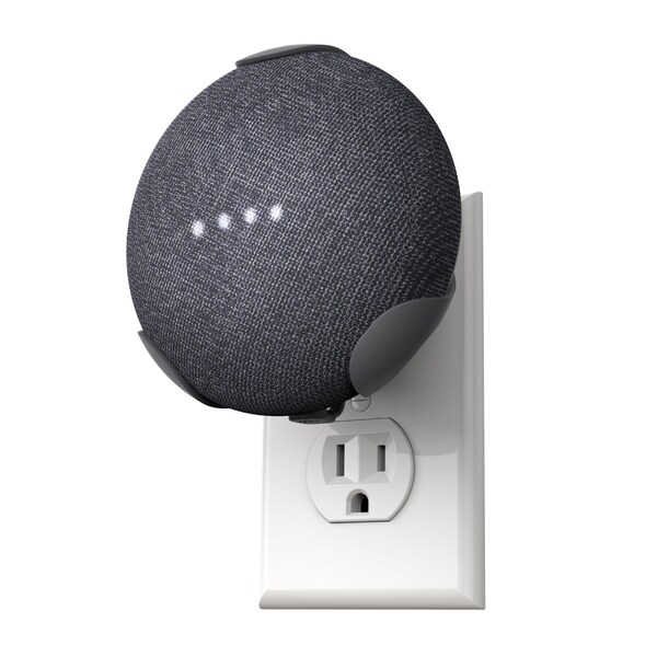 360 Electrical PowerClip Outlet Mount for Google Nest Mini Chalk - 360722-CK-6EFS-C1