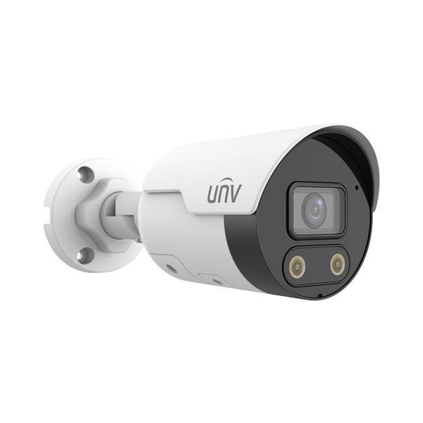 Uniview 8MP WDR IR Alarm Bullet Network Camera Sound-Light Alarm, 2.8mm Fixed - IPC2128SB-ADF28KMC-I0
