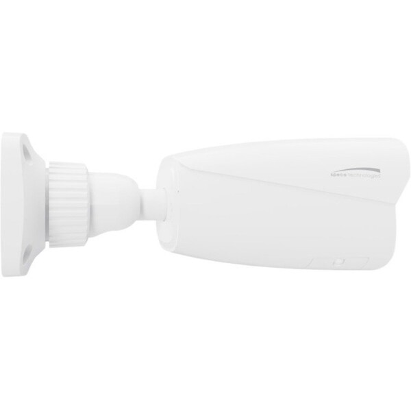 Speco Technologies 4MP AI IP Bullet Camera with Digital Deterrent, 2.8-12mm motorized lens, White, NDAA, Junc Box - O4BDD1M