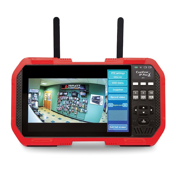 Triplett IP and HD Camera Tester, Gray/Red, Plastic - 8075