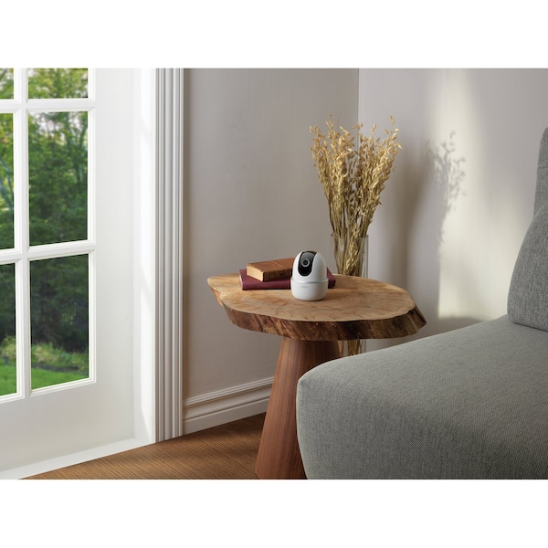 Lorex 2K QHD Indoor Wi-Fi Smart Pan-and-Tilt Security Camera with Person Detection - W462AQC-E