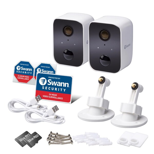 Swan Swann CoreCam Battery Powered Indoor and Outdoor Smart-Enabled Security Camera - SWIFICORECAMPK2