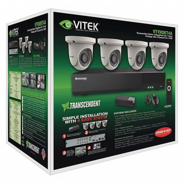 Vitek Digital Video Recorder Kit, Fixed Type - VT-TH2KT42TA-2