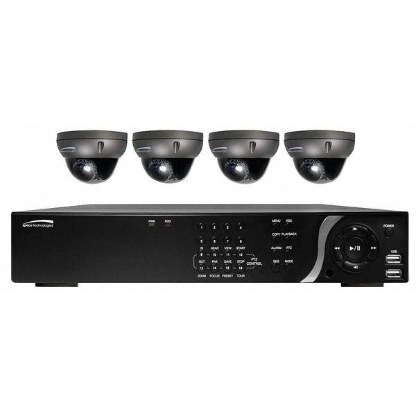 Speco Technologies Network Video Recorder Kit, Economy, 1 TB - ZIPL4D1