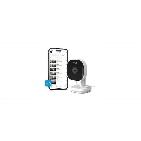 Myq Home Security Camera, 130 deg View, 1080 pixel Resolution, Night Vision: Yes, 1-Camera - MYQ-C13AXXW
