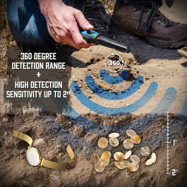 Barska Winbest SURVEYOR-200 Waterproof Handheld Metal Detector - BE13958