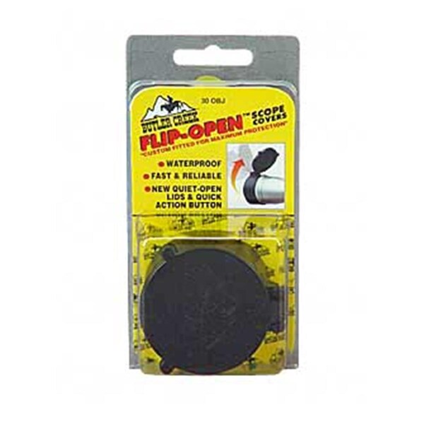 Butler Creek Flip-Open Scopecover 1.735 In. Objective Size 21 Black - 30210