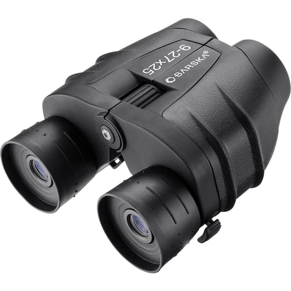 Barska General Binoculars, 9x to 27x Magnification, Porro Prism, 230 ft @ 1000 yd Field of View - AB12542