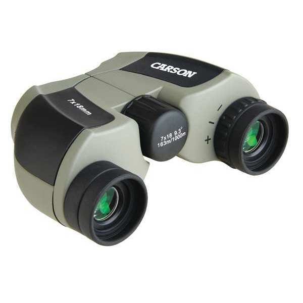 Carson General Binocular, 7x Magnification, Porro Prism, 489 ft @ 1000 yd Field of View - JD-718