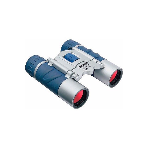 Konus Usa Konus 2024 Explo 10x25mm Binoculars, Central Focus, Ruby Coating, Blue/Silver - 2024