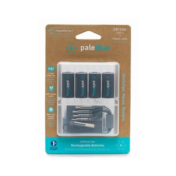 Electronelectron USB-C Rechargeable Batteries, Pale Blue - Pack of 4 - EL3866232