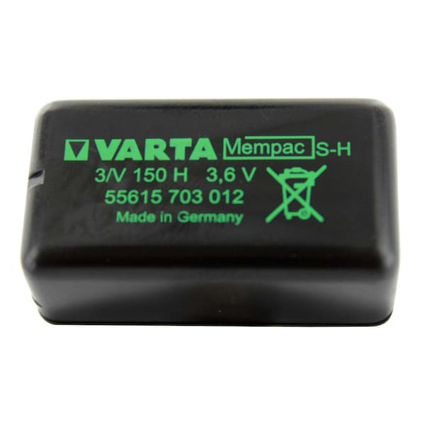 Varta Rechargeable Mempac Microbattery NiMH Battery 55615-703-012 - 55615-703-012