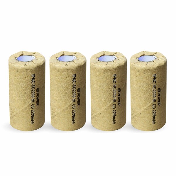 Ip Power Sub C Ni-Cd 2200mAh - 4PK - IP-NC-SC-2200-FT-4
