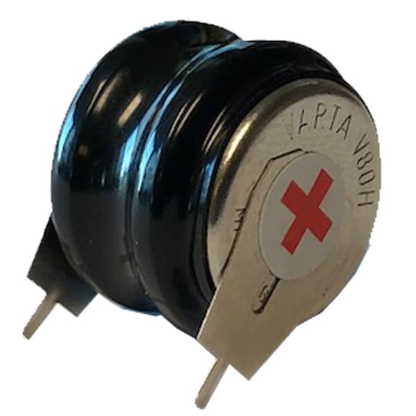 Exell Battery 2.4V 80mAh Battery 2 Pin 55608302060 for alarm system, consumer device - 2/V80H-2P
