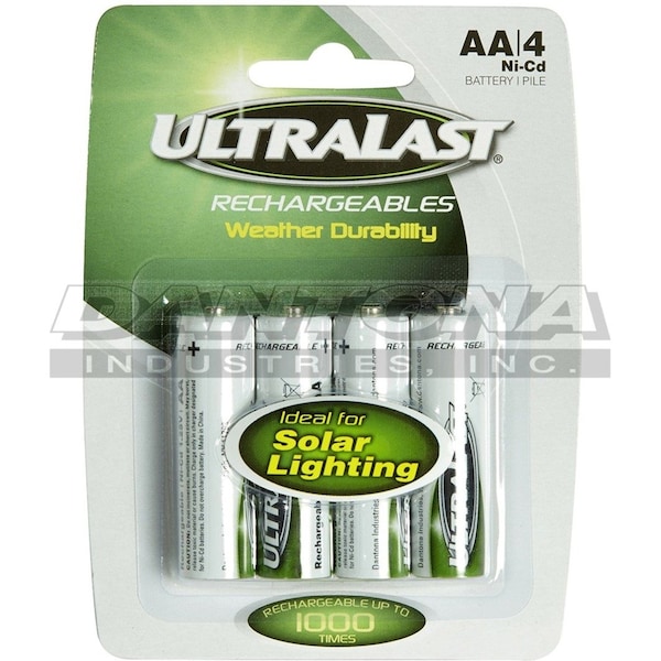 Dantona Ultralast Battery - Battery Rechargeable - 600 mAh - 1.2 V DC - 4 / Pack - ULN4AASL