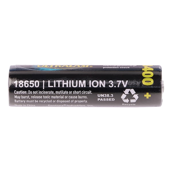 Ultralast 3,400 mAh 18650 Retail Blister-Carded Batteries (Single Pack) - UL1865-34-1P