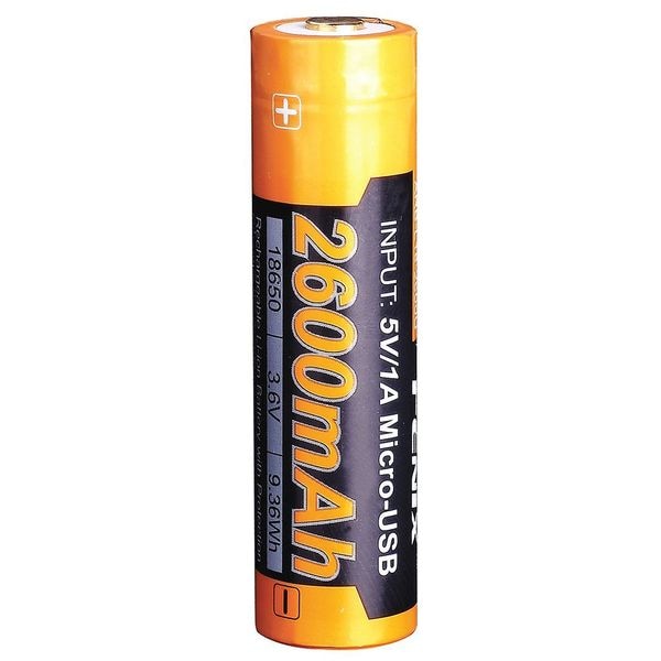 Fenix Lighting USB, 2600mAh, 18650, Triple Protection - ARB-L18-2600U