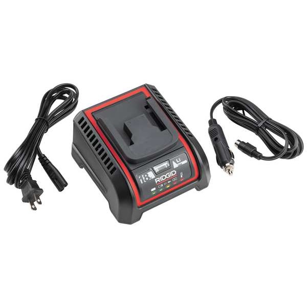 Ridgid Battery Charger, 2.5 Ah/5 Ah, 39min/82min - 64383