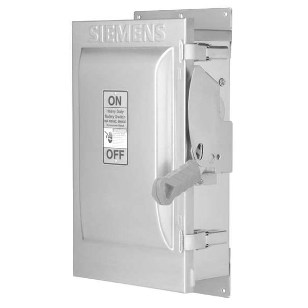Interruptor de seguridad no fusible Siemens, Resistente, 600V AC, 3PST, 60 A, NEMA 1 - HNF362