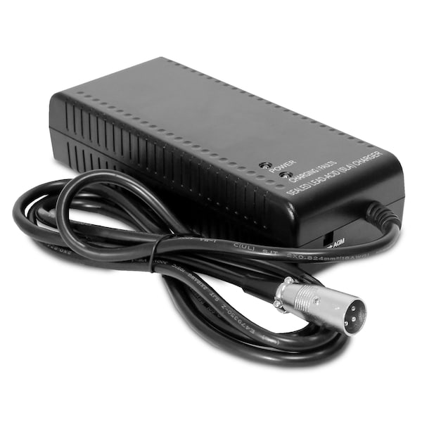 Upg 24V 5AH 3Stage AGMGEL Charger w USA Cordset  recommended for medical mobilty charging - 24BC5000T-4 USA
